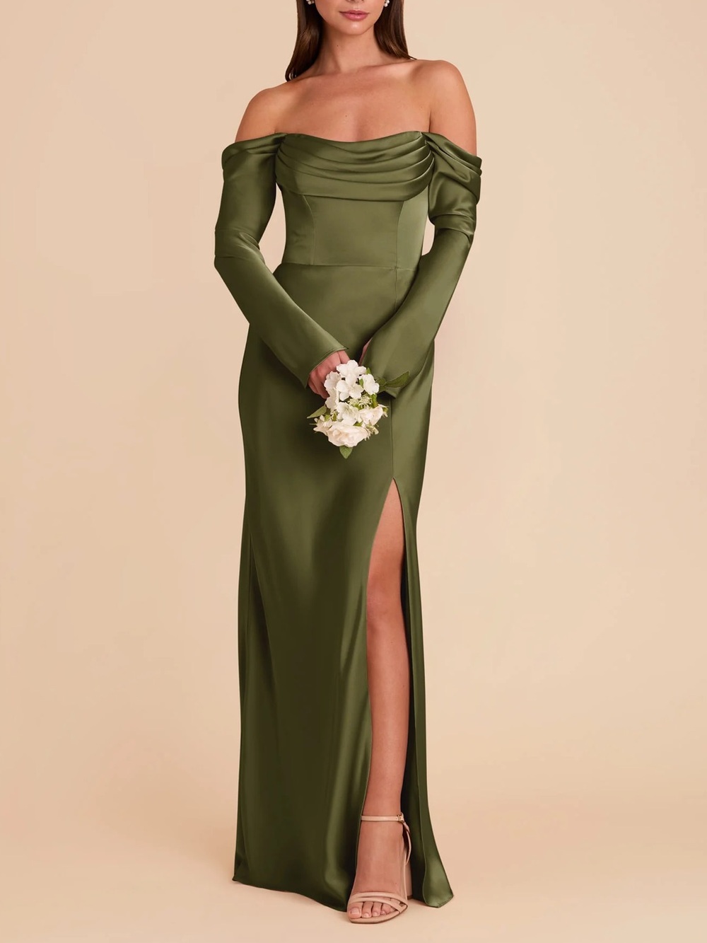 Birdy Grey Martini Matte Satin Maxi Dress in Maya Dress